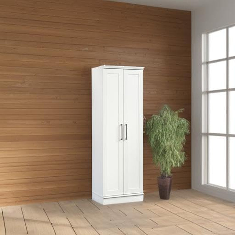 Homeplus Storage Cabinet/ Pantry Cabinets, Soft White Finish