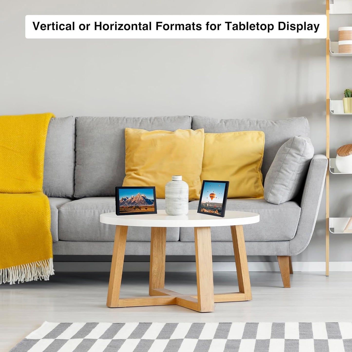 8.5X11 Inch Picture Frame Black for Certificate Poster and Photo, Horizontal and Vertical Formats for Wall Hanging or Tabletop, 8.5X11 Frame with Shatter Resistant Plexiglass, Black