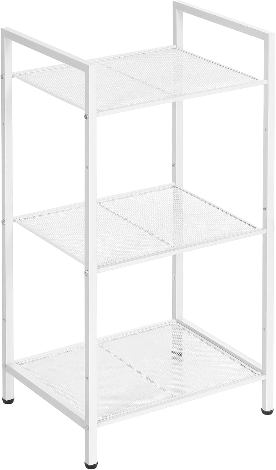 5-Tier Storage Rack, Bathroom Shelf, Extendable Plant Stand with Adjustable Shelf, for Bathroom, Living Room, Balcony, Kitchen, Black UBSC35BK, 11.8 X 15 X 50.4 Inches