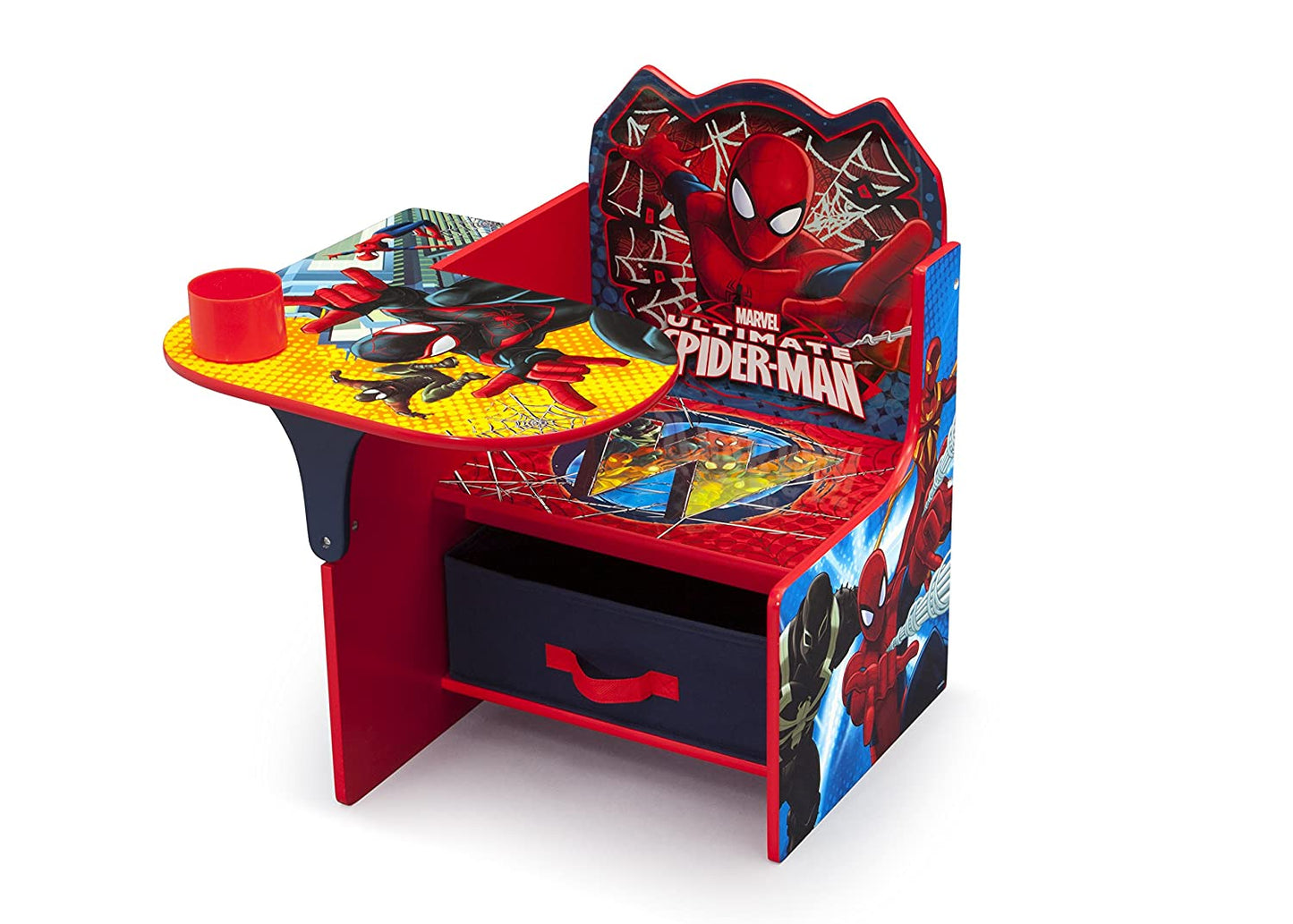 Chair Desk with Storage Bin - Greenguard Gold Certified, Spider-Man