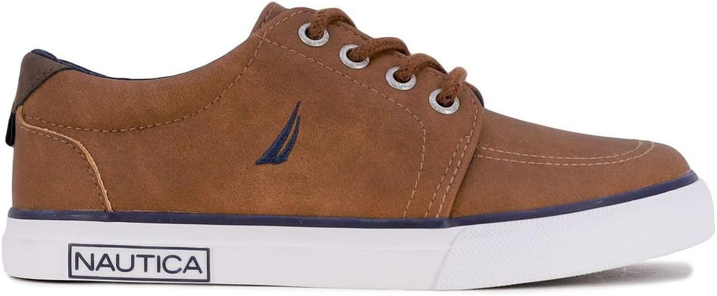 Kids Boys Lace-Up Fashion Sneakers Low-Top Dress Shoes for Youth - (Big Kid/Little Kid)