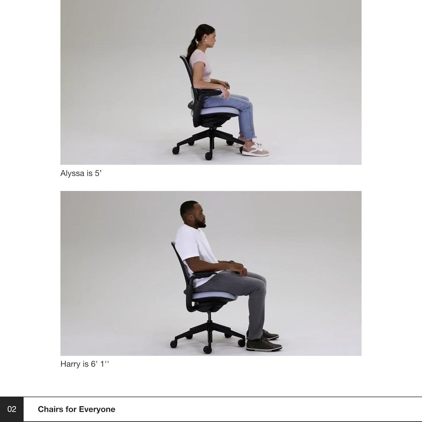 Series 1 Office Chair - Ergonomic Work Chair with Wheels for Carpet - Helps Support Productivity - Weight-Activated Controls, Back Supports & Arm Support - Easy Assembly - Graphite