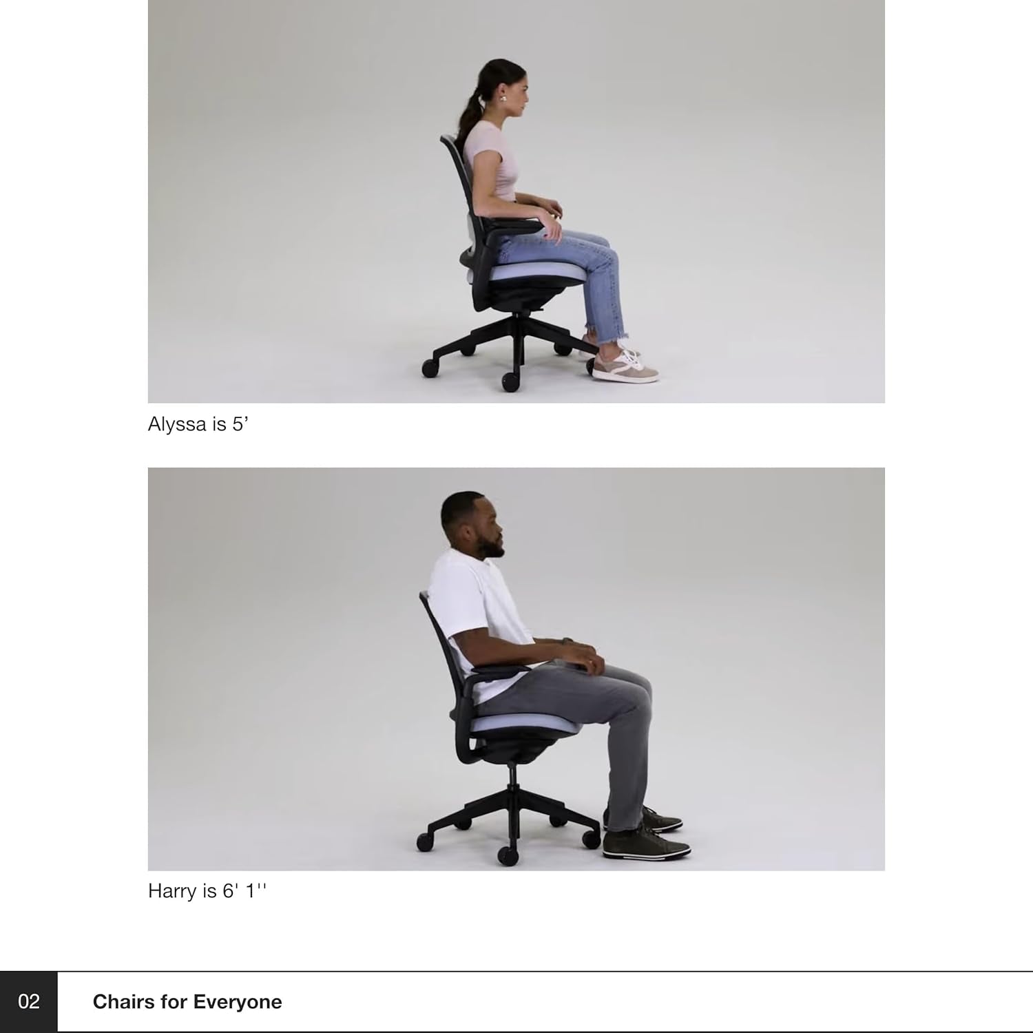Series 1 Office Chair - Ergonomic Work Chair with Wheels for Carpet - Helps Support Productivity - Weight-Activated Controls, Back Supports & Arm Support - Easy Assembly - Graphite