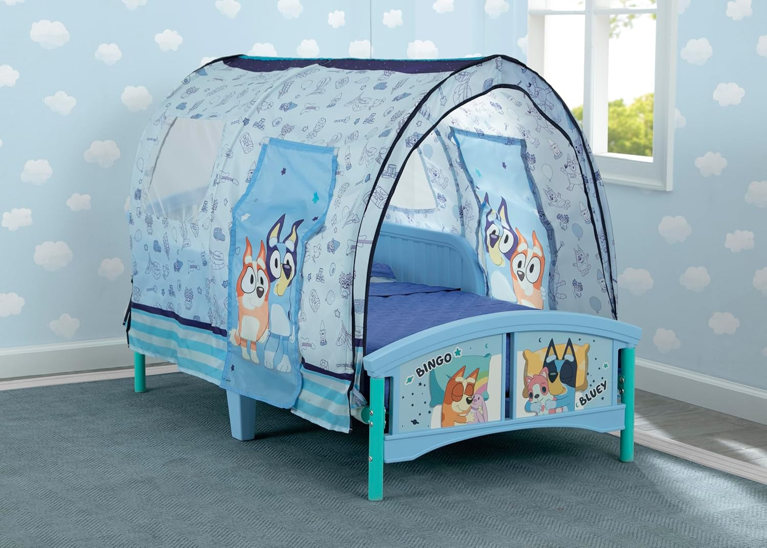 – Bluey Plastic Toddler Bed with Tent