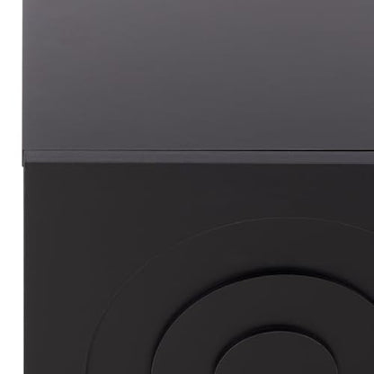 SAFAVIEH Furniture - Simi Media Stand for TVs up to 28" - Black Compact Entertainment Media Console - Storage Cabinet for Living Room, Bedroom (MED3119B)