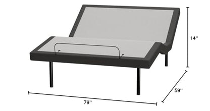 Adjustable Bed Frame Base with Wireless Remote, Zero Gravity & Massage Settings, view 3