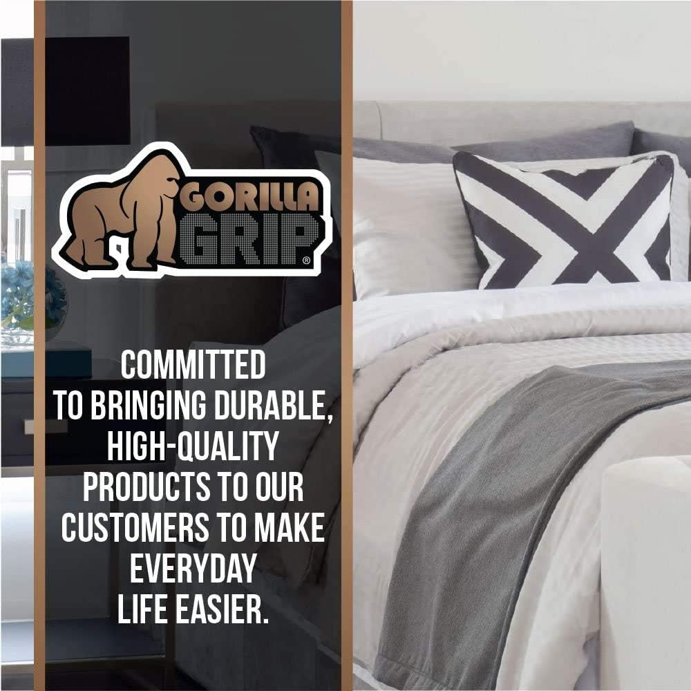 Non Slip Mattress Gripper, Prevents Mattresses from Sliding and Holds Bed in Place, Pad Grips Beds, Sofa, Couch, Chair Cushions and Helps Keep Topper from Slipping, Easy Trim Pads, Queen
