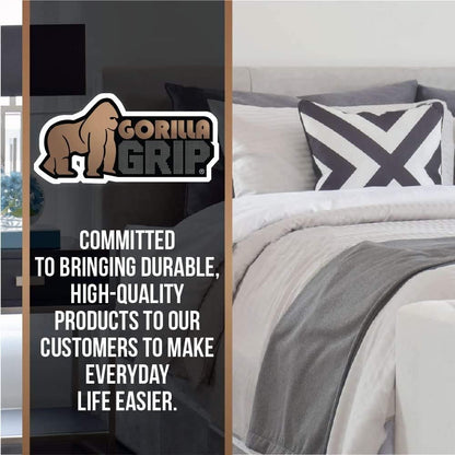 Non Slip Mattress Gripper, Prevents Mattresses from Sliding and Holds Bed in Place, Pad Grips Beds, Sofa, Couch, Chair Cushions and Helps Keep Topper from Slipping, Easy Trim Pads, Queen
