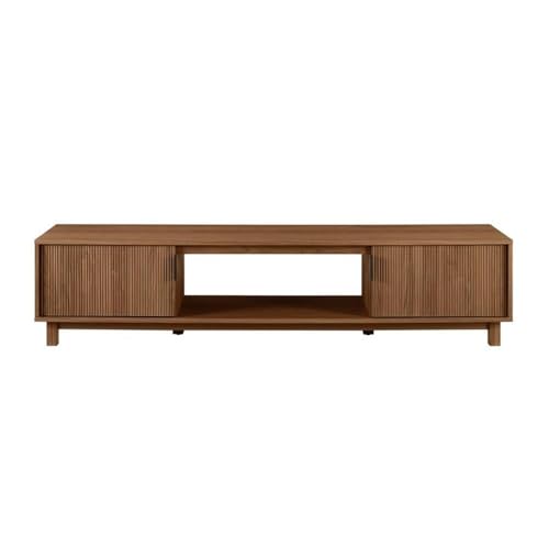 Arundo Fluted TV Stand for TVs up to 80 Inches, 70" TV Stand, Mocha, view 5