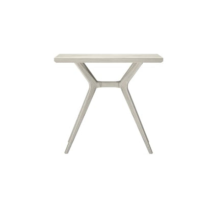 Verso Console Table, 36 Inch Solid Wood Modern Sofa Table, Narrow Entryway Table for Hallway, Behind The Couch, Living Room, Foyer, Coastal White