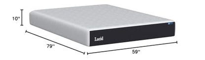 ® 10" Medium Gel Memory Foam Mattress – Bamboo Charcoal & Cooling Gel – Fiberglass Free – Bed in a Box – CertiPUR-US® Certified – Queen Size