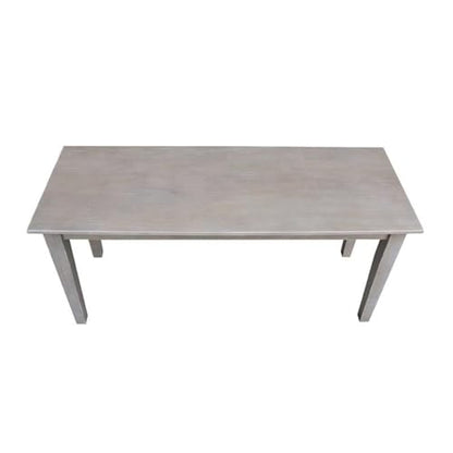 International Concepts Shaker Styled Bench, Washed Gray Taupe