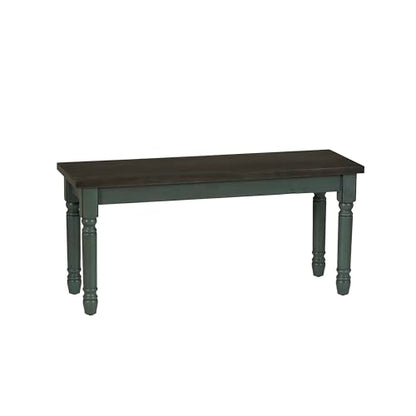 Powell Furniture Willow Dining Bench, Multicolor, 40”W x 14.02”D x 18.31”H
