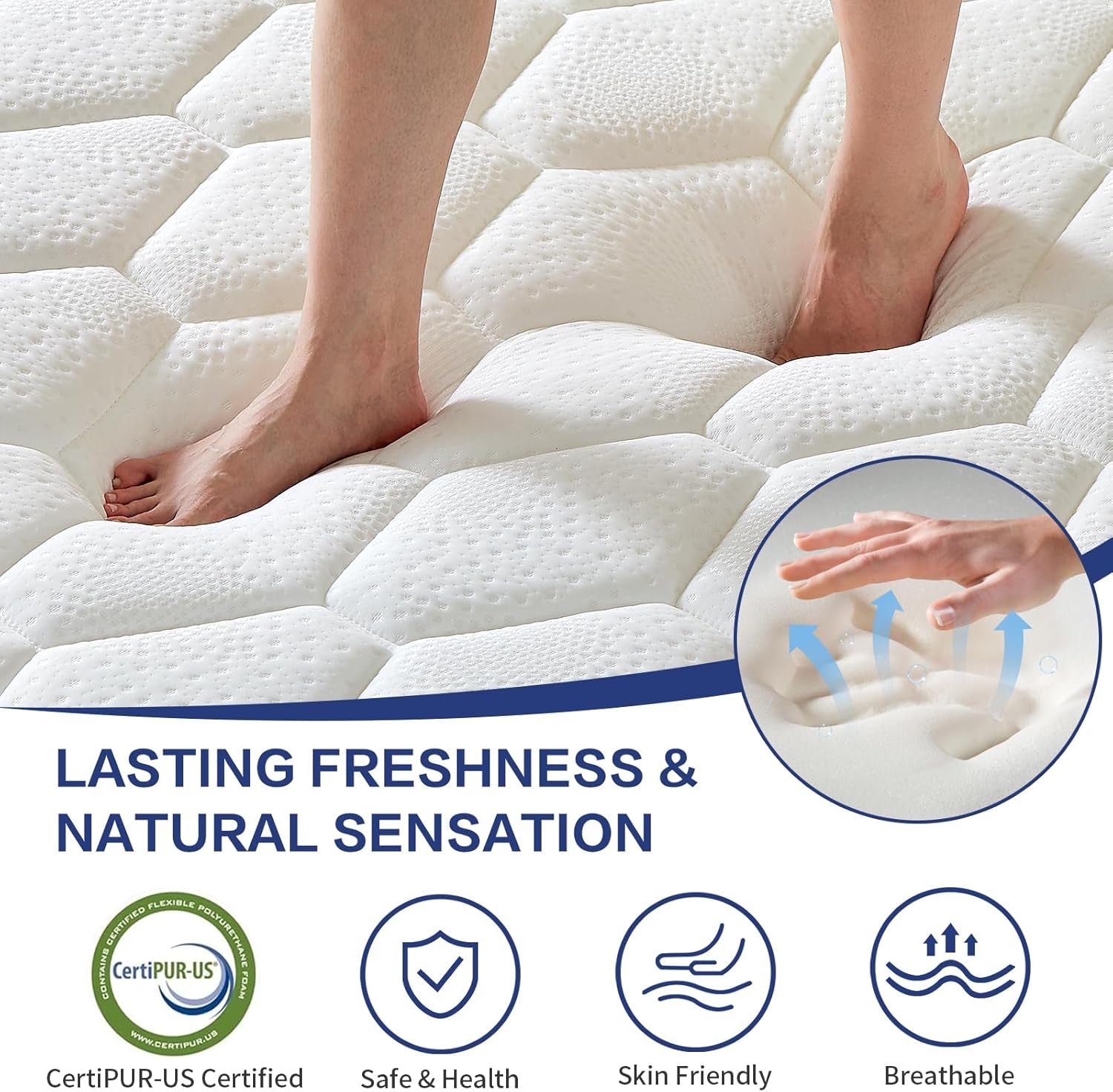 Twin Mattress, Memory Foam Twin Size Mattress for Cool Sleep & Pressure Relief, Fiberglass Free, Pressure Relief Motion Isolation, Certipur-Us Certified Mattresses in a Box (12 In, Twin)