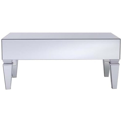 SEI Furniture Darien Contemporary Mirrored Storage Coffee Table