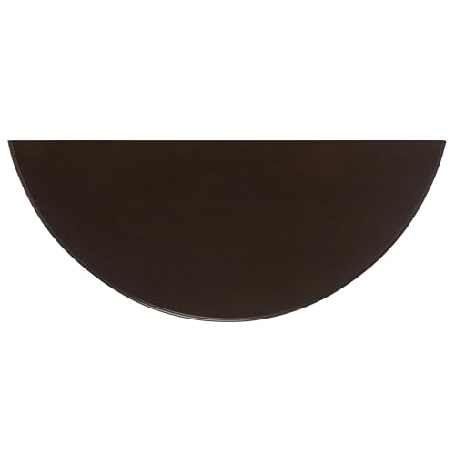 SAFAVIEH Furniture - Tinsley Half-Round Console Table - Dark Chocolate - Solid Wood - Farmhouse Demilune Design - Ideal for Entryway, Hallway, Living Room, 28" W x 11.75" D x 28" H (CNS5723D)