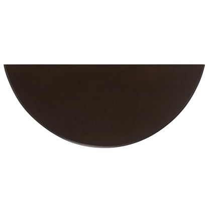 SAFAVIEH Furniture - Tinsley Half-Round Console Table - Dark Chocolate - Solid Wood - Farmhouse Demilune Design - Ideal for Entryway, Hallway, Living Room, 28" W x 11.75" D x 28" H (CNS5723D)
