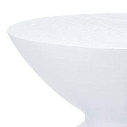 Safavieh Home Collection Guildsman White Stool Accent Table FOX5515B