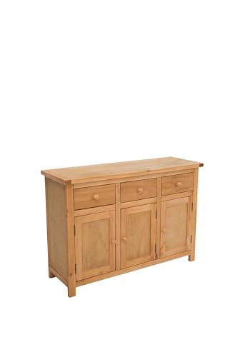 Solid Wood Long Sideboard Measuring 47" x 16" x 32" - MS405 (Natural/Waxed), view 6