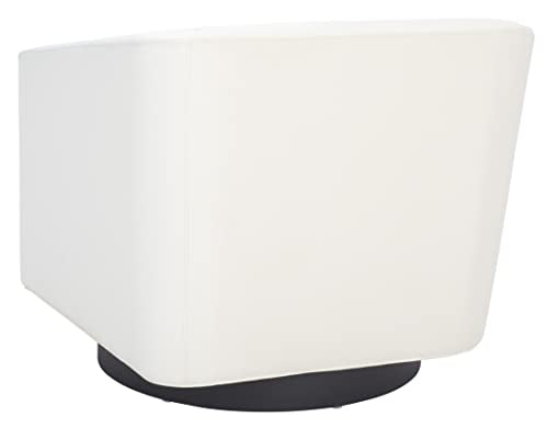 SAFAVIEH Home Collection Birdie Cream Velvet Accent Swivel Chair (Fully Assembled)