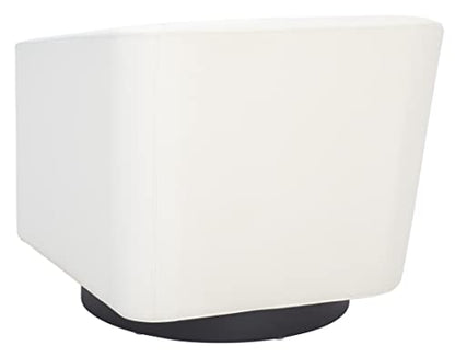 SAFAVIEH Home Collection Birdie Cream Velvet Accent Swivel Chair (Fully Assembled)