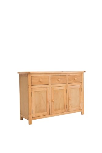 Solid Wood Long Sideboard Measuring 47" x 16" x 32" - MS405 (Natural/Waxed), view 5