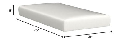 8 Inch Twin Size Mattress, Bamboo Charcoal Memory Foam Mattress, Bed in a Box