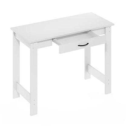 Jaya Writing Desk with Drawer, White