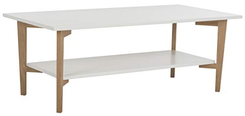 Safavieh Home Collection Caraway White and Natural Coffee Table