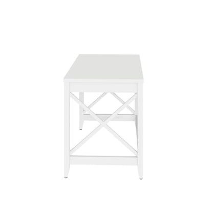 Workspace by Farmhouse Writing Desk, 47.24" x 23.62" x 29.53", White