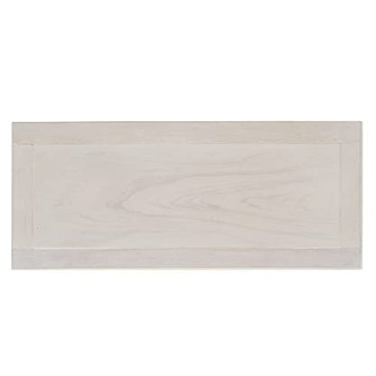 SAFAVIEH Furniture - Maralah 5-Shelf Storage Unit - White Washed - Solid Wood - Modern Geometric Design - Ideal for Living Room, Home Office, 25"W x 10.6"D x 30.1"H - Fully Assembled (AMH6634E)
