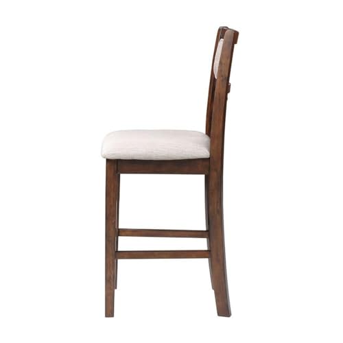 New Classic Furniture Gia 3-Piece Drop Leaf Counter Table Set with 2 Chairs, 42-Inch, Cherry