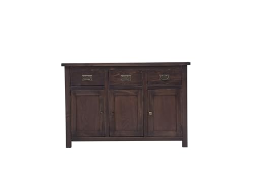 Solid Wood Long Sideboard Measuring 47" x 16" x 32" - MS405 (Dark Coffee), view 4