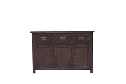 Solid Wood Long Sideboard Measuring 47" x 16" x 32" - MS405 (Dark Coffee), view 4