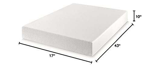 10 inch Queen Mattress Bed-In-A-Box, Green Tea Memory Foam, White, view 4