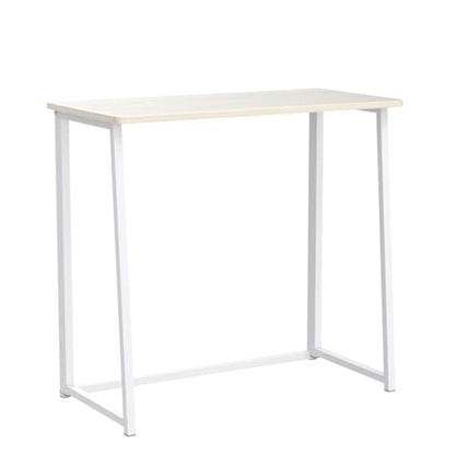 Folding Desk, 31.5" Foldable Computer Table for Small Spaces, Oak, view 5