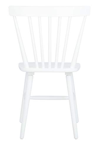 SAFAVIEH Home Collection – Winona Set of 2 White Windsor Farmhouse Dining Chairs, Spindle Back Wood Chairs, Classic Casual Seating (DCH8500B-SET2)