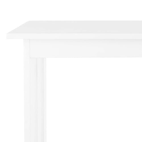 Slim Console Table - 39in x 11.8in Narrow Entryway Table - 2-Tier Sofa Table with Open Storage Shelf - Console Tables for Entryway, Hallway, and Foyer - Living Room Furniture by (White)