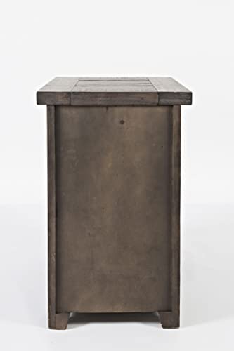 Jofran Madison County Pine Reclaimed Chairside End Table, Barnwood Brown