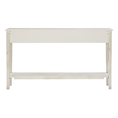 Powell Furniture Sadie Cream Long Storage Console Table, Multicolor