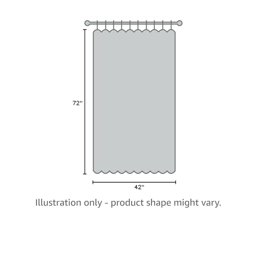 Modern Blackout Curtains Noise Reducing, Thermal Insulated and Privacy Room Darkening Drape Panels for Boy's Guest Room Door Window (Greyish Blue, 2 Panels, W42 x L72 -Inch)