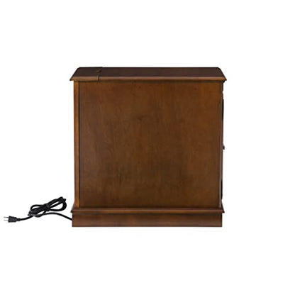 Powell Furniture Butler Hazelnut Accent Table with USB Charging Station
