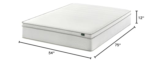 12 Inch Full Foam and Spring Hybrid Mattress, Medium Feel, view 3