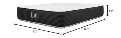 Brooklyn Bedding Plank Firm Luxe 13" Queen Hybrid Mattress|Breathable Materials, view 3