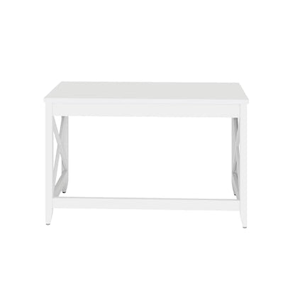 Workspace by Farmhouse Writing Desk, 47.24" x 23.62" x 29.53", White