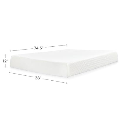 Signature Design by Ashley Chime Memory Foam Mattress in a Box, 12 in Twin, view 3