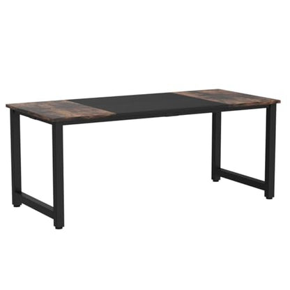 70.8”Executive Desk, Large Office Computer Desk with Thicken Frame, view 5