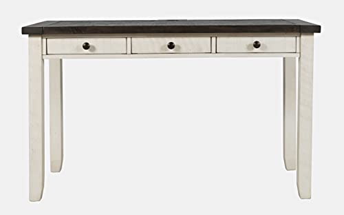 Jofran Madison County Solid Pine Wood Farmhouse Desk with USB Charging, view 2