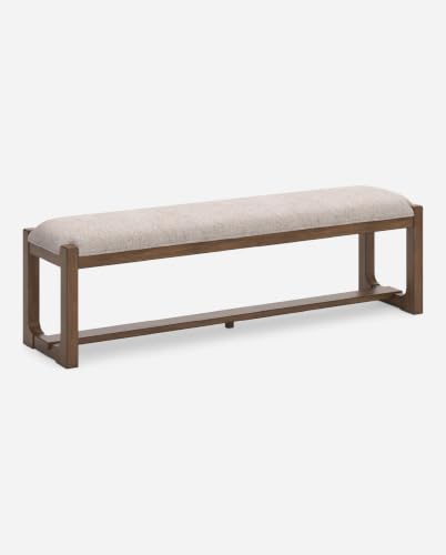 Signature Design by Ashley Cabalynn Farmhouse Upholstered Dining Bench, view 2