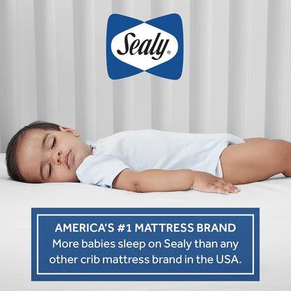 Flex Cool 2 Stage Breathable Crib Mattress with Toddler Bed Fit, Waterproof & Airy Cotton Cover, 204 Premium Coils, GREENGUARD Gold Certified, Safety & Quality Tested, Made in USA, 52X28"